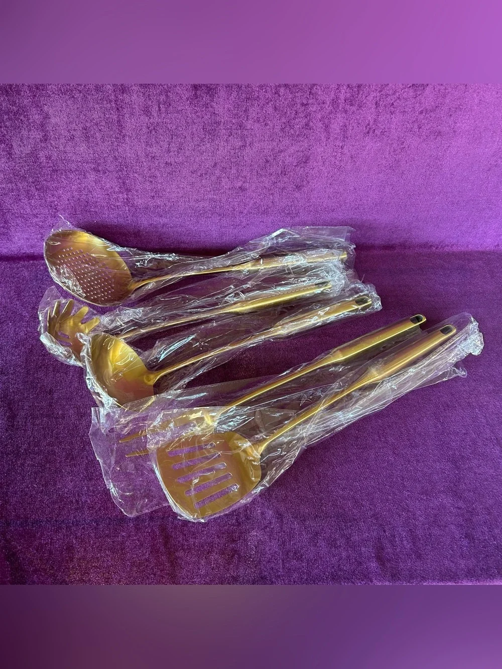 Gold Kitchen Utensil Set - 18/10 Stainless